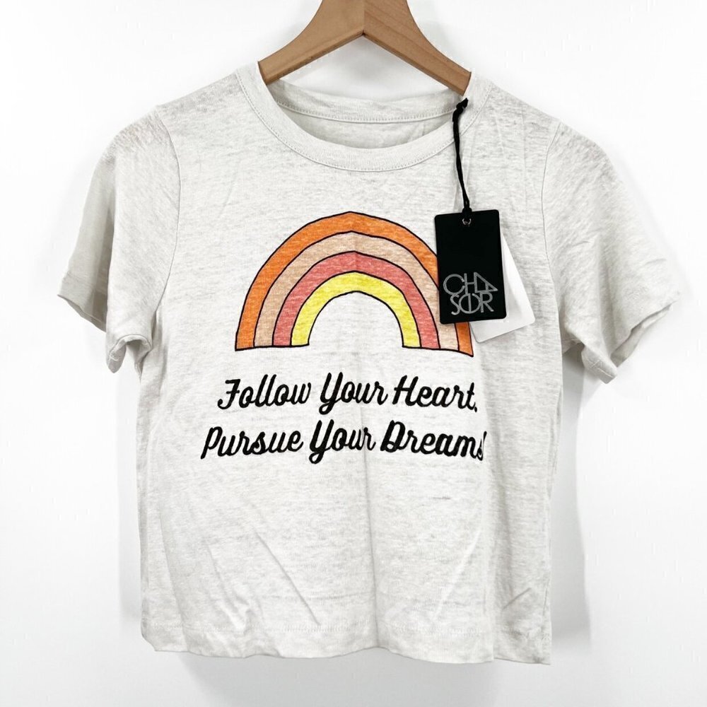 Chaser Follow Your Heart Linen Tee